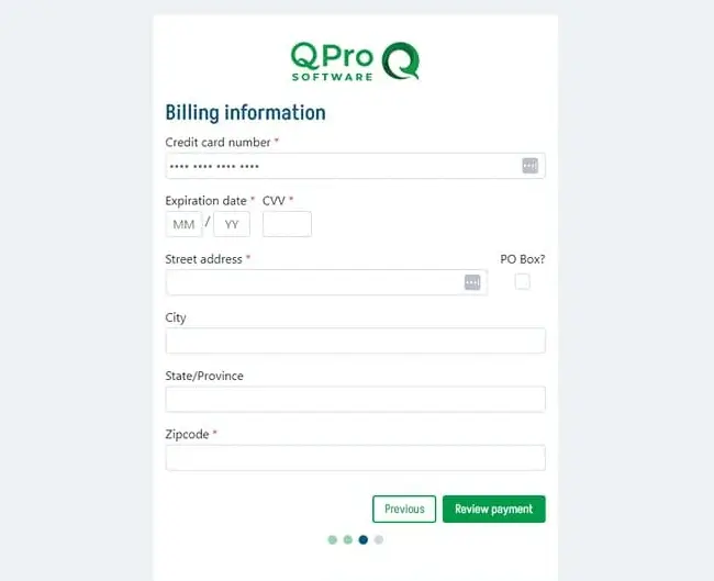 QPay Payments Website Sceenshot